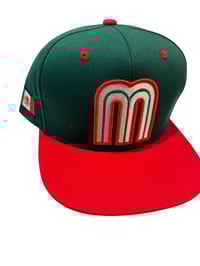 Image 1 of MEXICO SNAP RED WITH GREEN BRIM