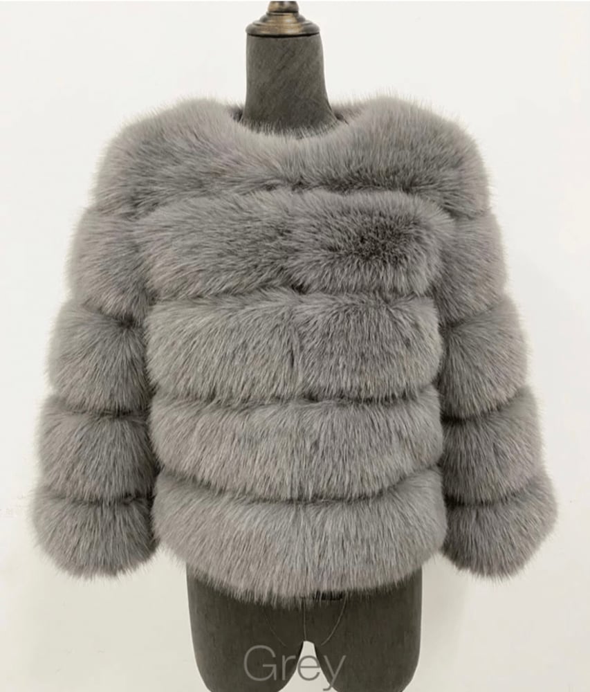 Image of Faux fur - Grey