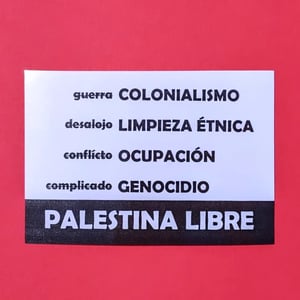 no es guerra...es colonialismo (sticker) (español)