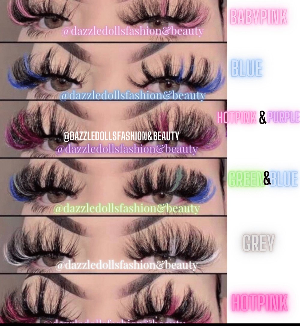 Image of grey coloured lashes love heart box