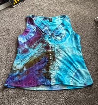 Image 1 of upcycled A.N.A button up blouse (XL)