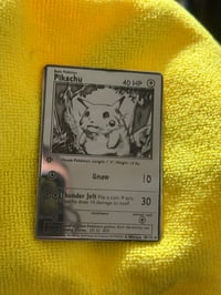 Image 3 of Engraved Pokémon card (pikachu)