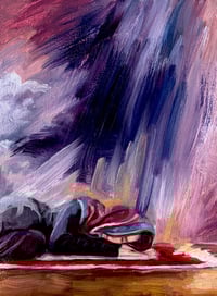 After Prayer original oil painting 