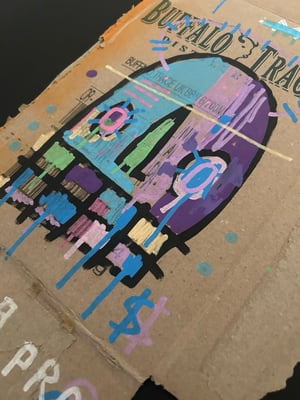 Image of ‘Ultra processed’ skull / cardboard (unframed)