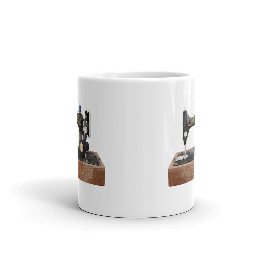 Ceramic Mug: Sewing Machine
