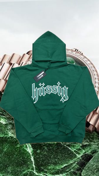 Image of logo hoodie rolex green