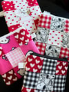 patchwork vday pouches