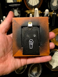 Image 3 of 1800’s biblical Ghost with preserved spider web - black framed.