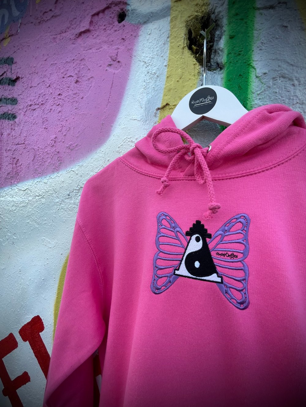 Image of Candy Pink Butterfly Hoody