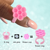 Flower Glue Rings
