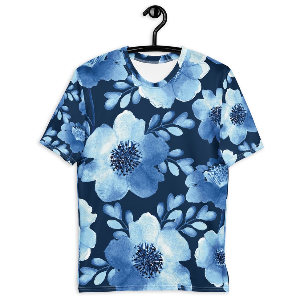 Image of Blue Floral Men's t-shirt