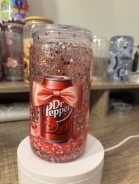 Image 2 of Dr. Pepper snowglobe tumbler 