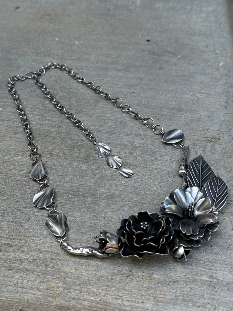 Image of Prunus Kanzan (Sakura) Statement Necklace 