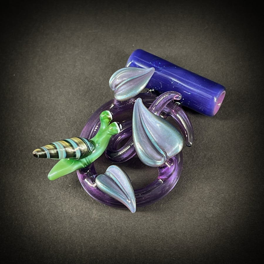 Image of Purple Vine with Snail Pendant