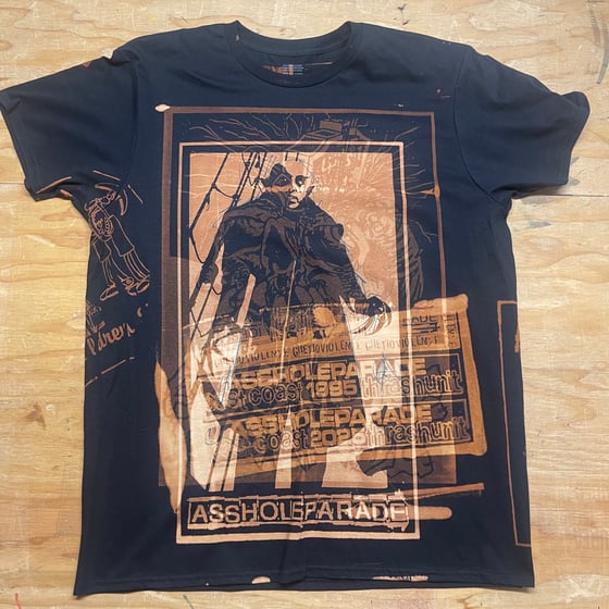 Image of ASSHOLEPARADE - ALL/OVR bleach print #7 (SIZE XL)