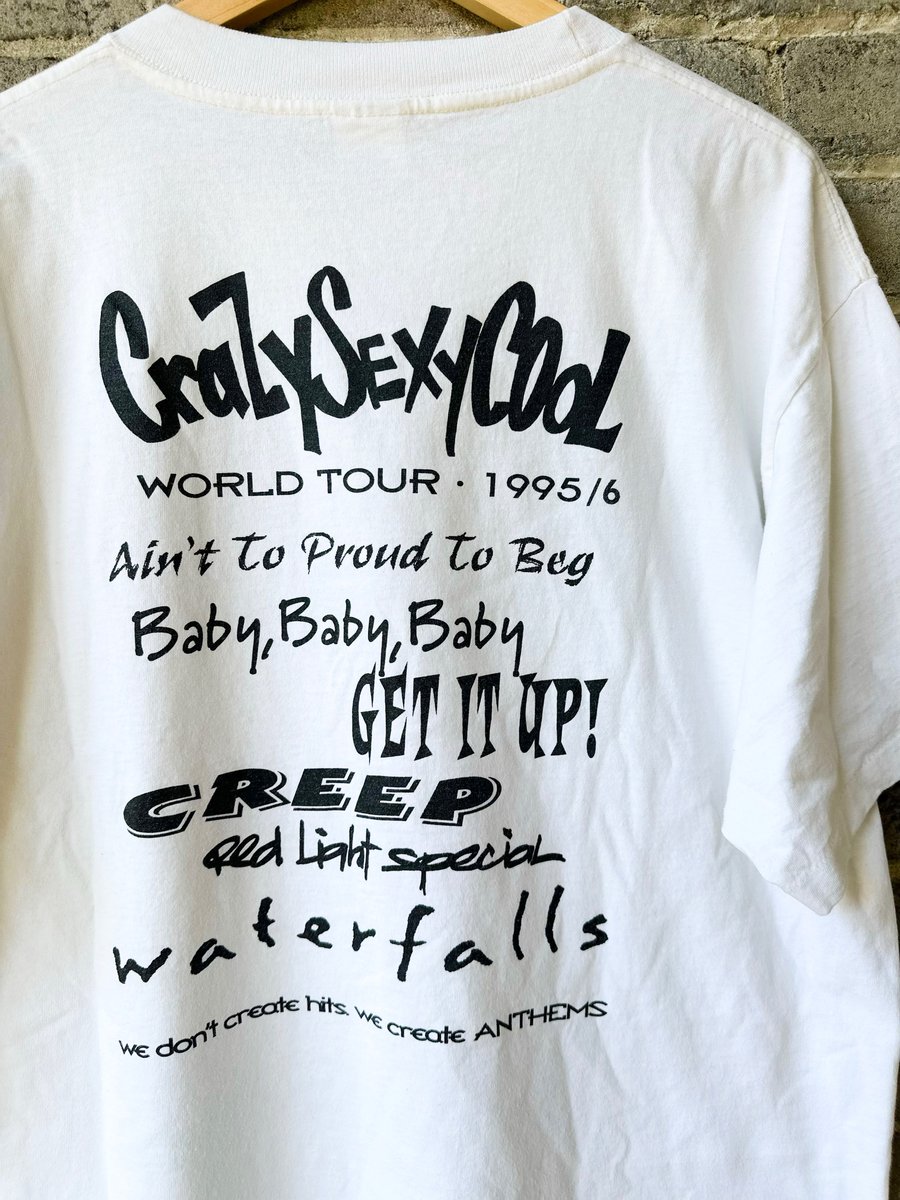 Image of 1995/1996 “TLC - CRAZY, SEXY, COOL WORLD TOUR” CONCERT TEE, SIZE: XL