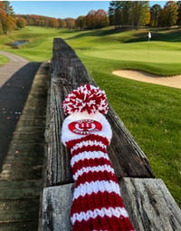 Image 2 of Indiana HOOISER custom golf club Cover HAMD KNIT college football Fan GIFT