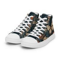 Image 11 of Cottagecore Butterflies and Botanical Plants Women’s high top canvas shoes