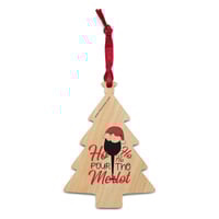 Image 1 of Wooden ornaments ho ho ho pour the merlot