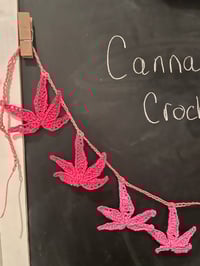 Image 2 of Pink Ombré Leaf Bunting