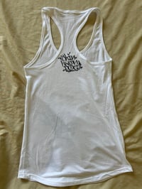 Image 4 of Tree with Headphones Racerback Tank 