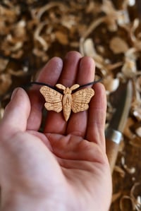 Image 6 of Moth Pendant Necklace