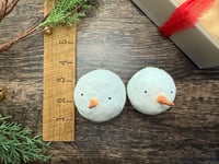 Image 2 of Spun Cotton Snowman Ornament