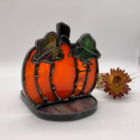 Image 3 of Orange Pumpkin Candle Holder 