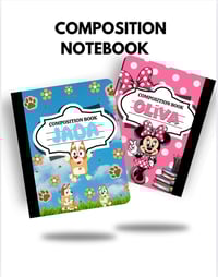 Image 1 of Custom Composition Notebook 