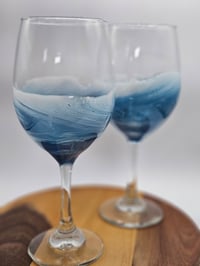Image 1 of ocean wine glasses - stemmed