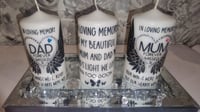 Image 1 of PERSONALISED MEMORIAL CANDLES