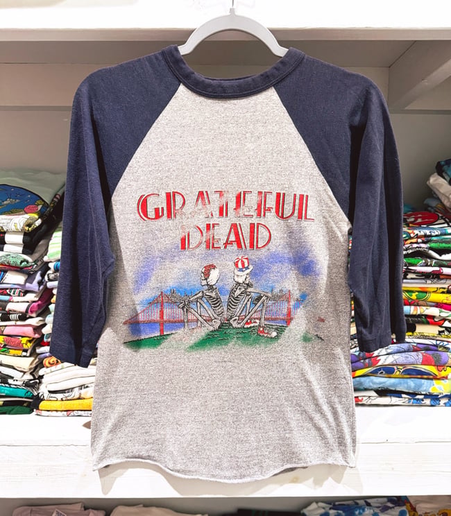 Grateful Dead 1982 Tour Ringer Shirt - Size SM