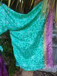 Image 5 of Kimono and cami top Set-jade and 💜 purple