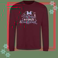 Image 1 of Minnie walking in a winter wonderland