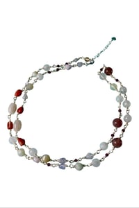 Image 2 of South Hamptons | Long necklace Bohemian 3-in-1 with healing natural crystals long