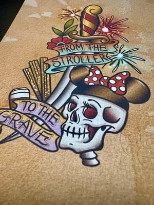 Image of 5x7" "From the Stroller to the Grave" Print