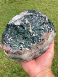 Image 9 of Polished Quartz Crystal On Display Stand #1663