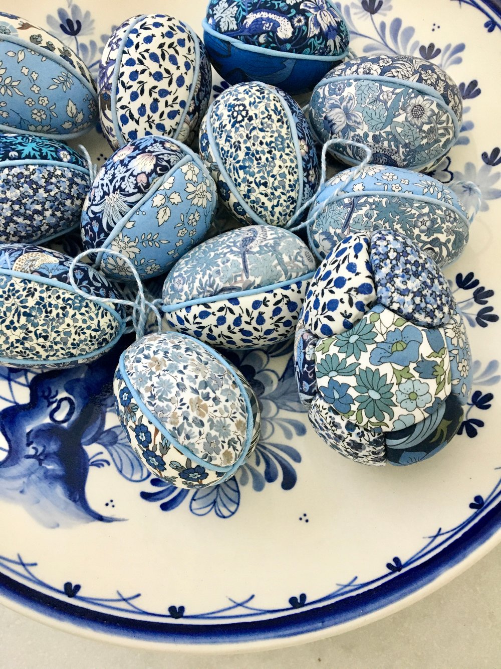 Image of Påskeæg m. snor - Blå