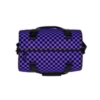 Image 2 of Purple Checker Gym Bag