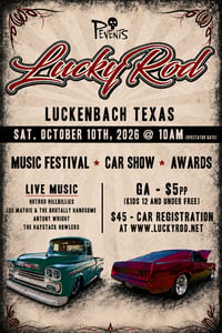 LuckyRod Poster  Pickup At Show Only 