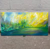 “along the water” oil on wood 12 x 24 inches 
