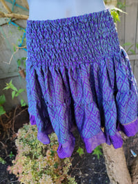 Image 4 of Boho Mini Skirt Rara- Purple s/m fits from age 12 girl to 12uk  adult
