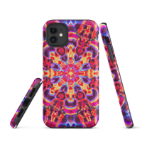 Image 3 of Psychedelic Tough iPhone case - Red Purple Burst