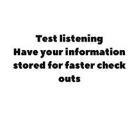 Test listing