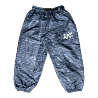 Image 1 of Black Plaid Parachute Pant