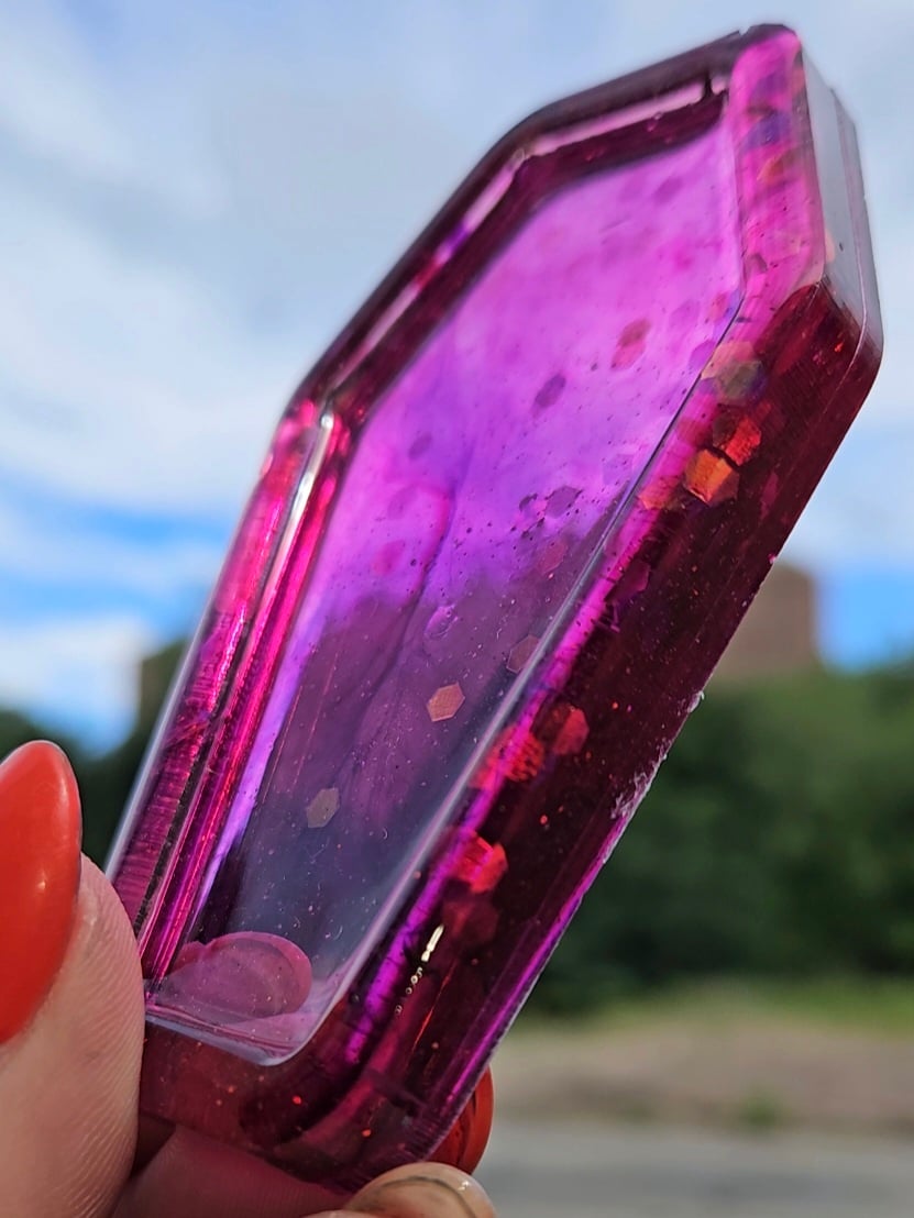 Image of Magenta Mini Coffin Tray
