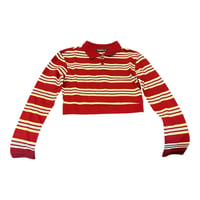 Image 2 of Crop Stripe Shirt
