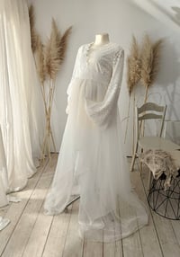 Image 7 of Off white dress for maternity photoshoots | Juliette | size S-M-L