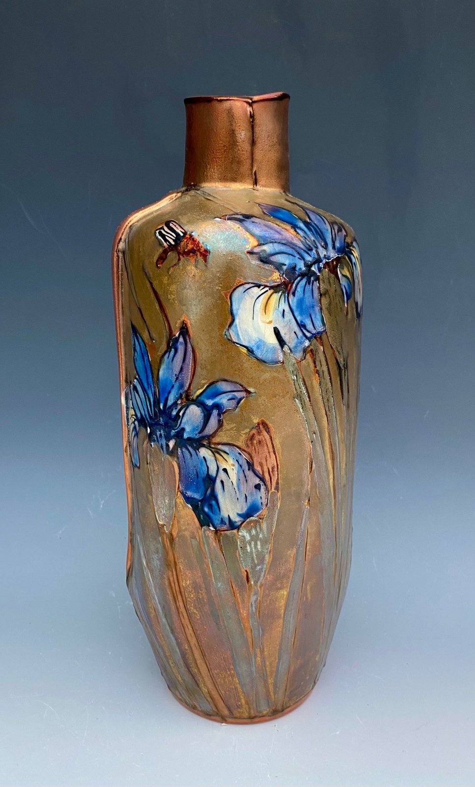 Iris” flambé lustre vase - 1 | Jonathan Cox Ceramics