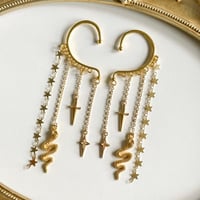 Image 2 of GOLD SNAKE EAR CUFFS